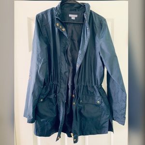 Laura Scott Navy Blue Windbreaker